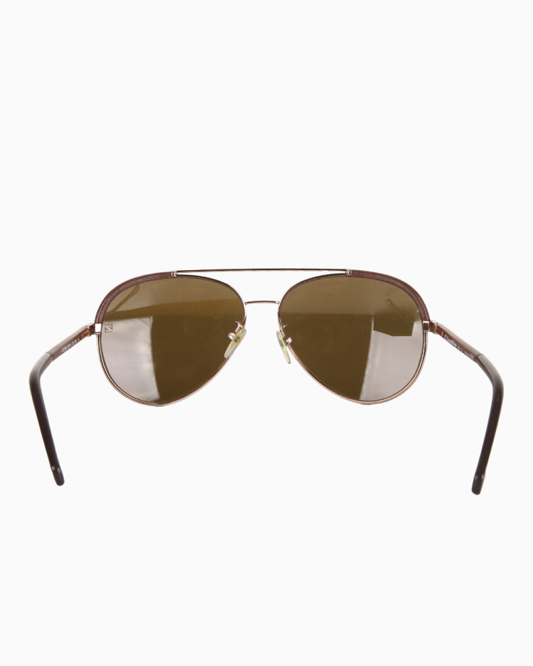 Óculos de Sol Ermenegildo Zegna Original SZ 3343 Marrom Masculino