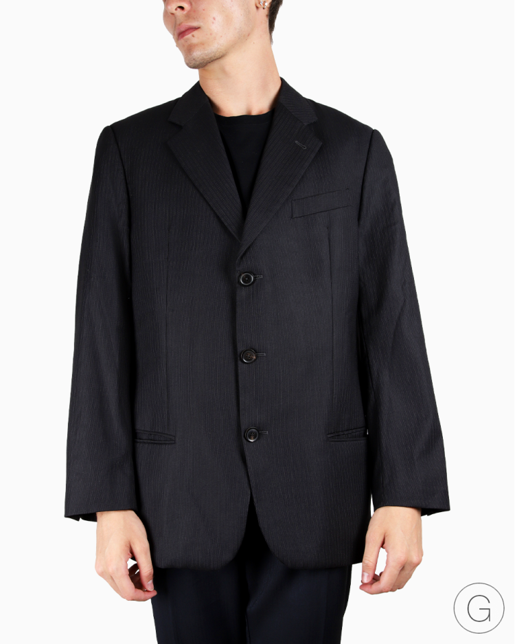 スウェードブルゾン Collezioni ARMANI Jaqueta Navy Grey Melange Puffer Regular Masculina Exchange Armani ジャケット・アウター