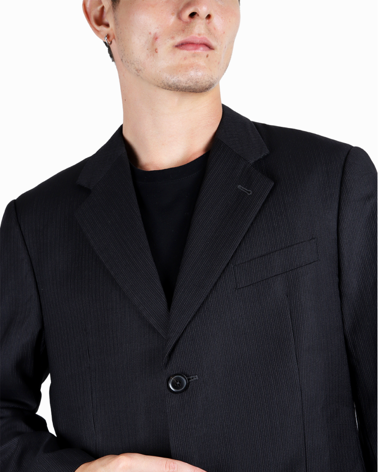 Blazer Armani Collezione Original Lã Preto Masculino