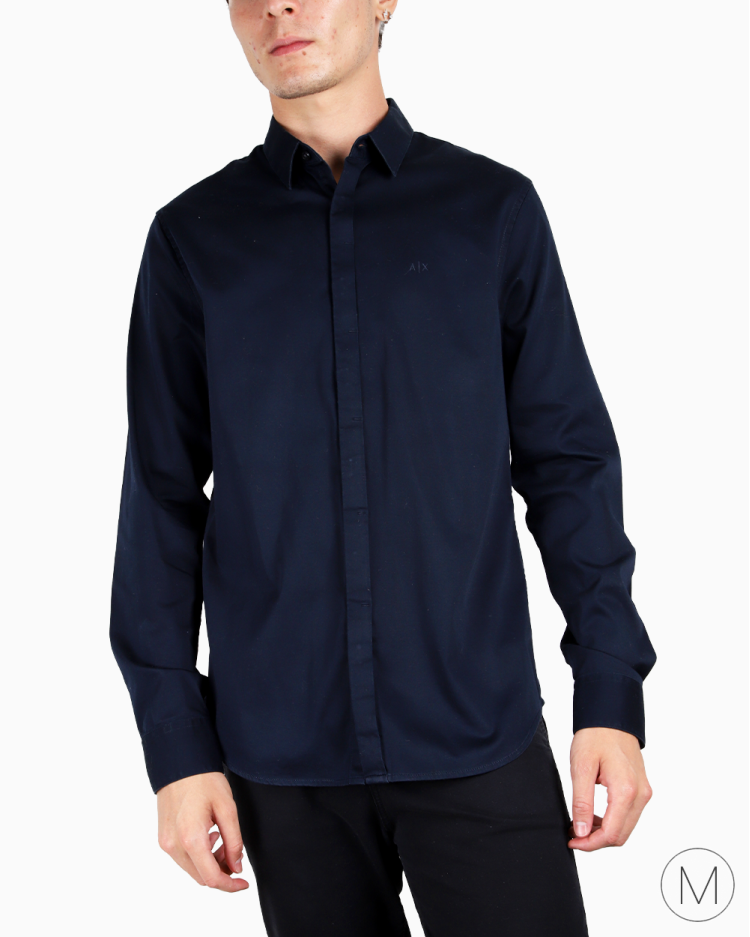 Camisa Armani Exchange Original Azul Marinho Masculina