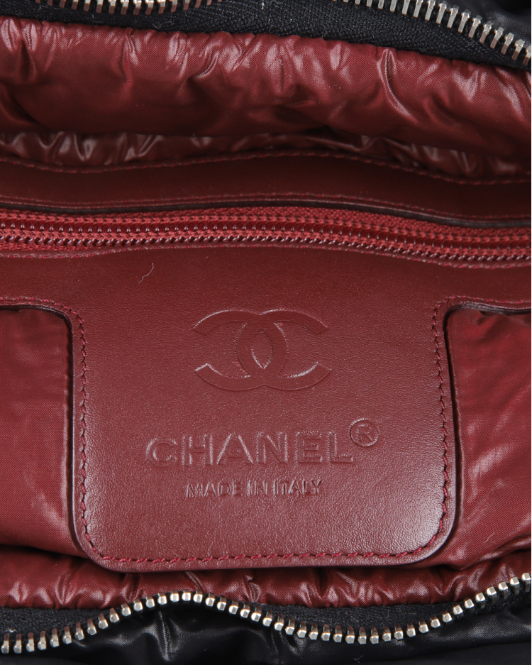 Bolsa Chanel Original Coco Cocoon Tote Large Preta Feminina