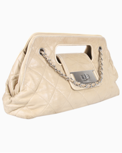 Bolsa Chanel Mademoiselle East/West Matelassê Bege