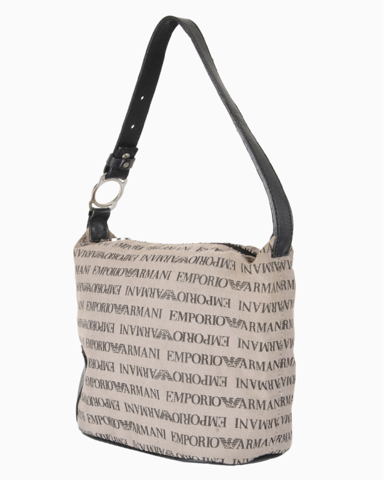 Bolsa Empório Armani Original Mini Hobo Monograma Feminina