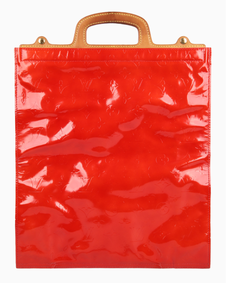 Bolsa Louis Vuitton Original Stanton Monogram Verniz Vermelha Feminina