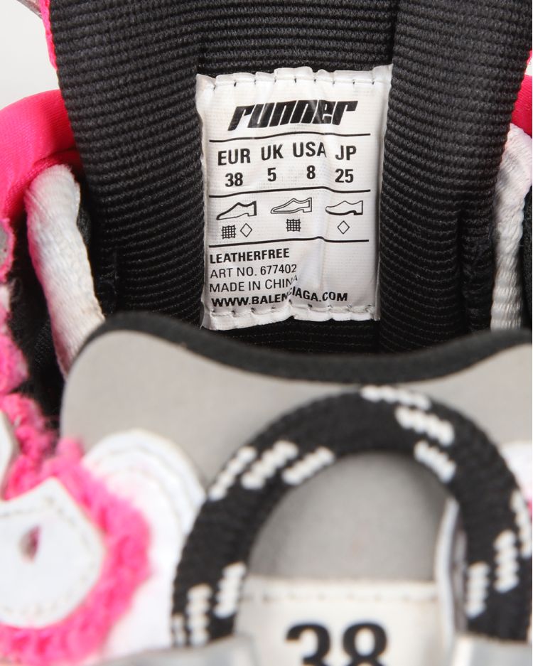 Tênis Balenciaga Original Runner Rosa e Branco Feminino