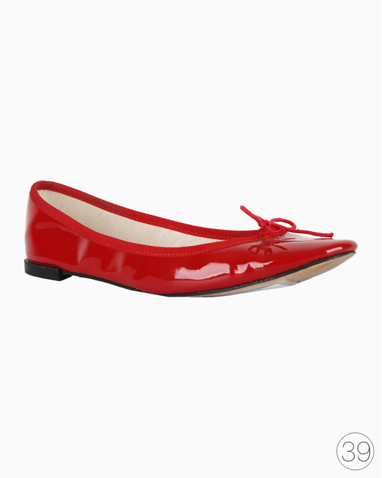 repetto 24センチ Sapatilha Repetto Original Verniz Vermelho Feminina