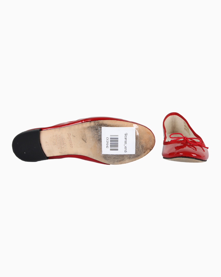 Sapatilha Repetto Original Verniz Vermelho Feminina