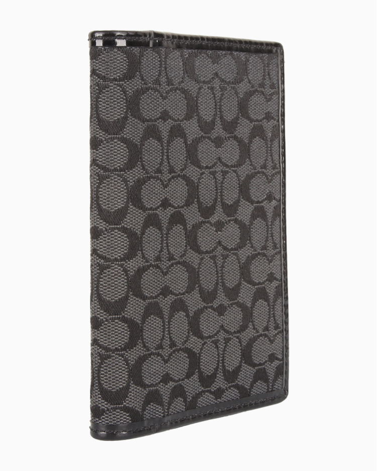 Porta Passaporte Coach Original Signature Preta Feminino