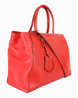 Bolsa Fendi 2 Jours Medium Tote Vermelha