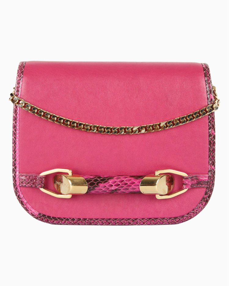 Bolsa Jimmy Choo Original Zadie Crossbody Rosa Feminina