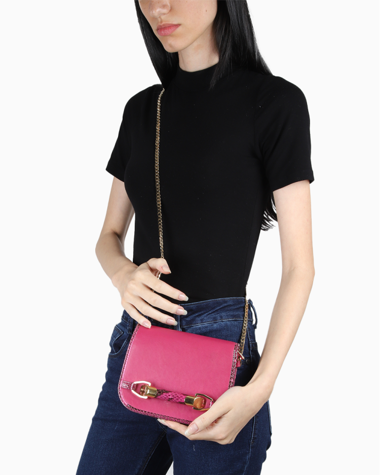 Bolsa Jimmy Choo Original Zadie Crossbody Rosa Feminina