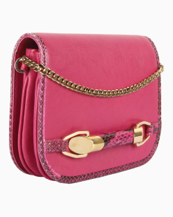 Bolsa Jimmy Choo Zadie Crossbody Rosa