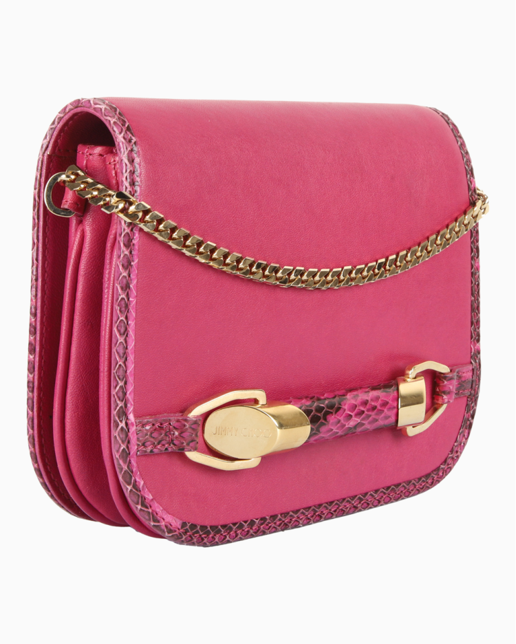 Bolsa Jimmy Choo Original Zadie Crossbody Rosa Feminina