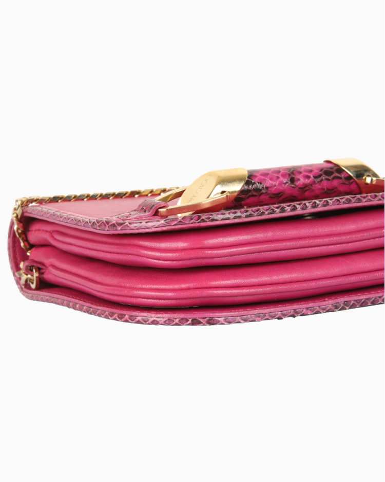 Bolsa Jimmy Choo Original Zadie Crossbody Rosa Feminina