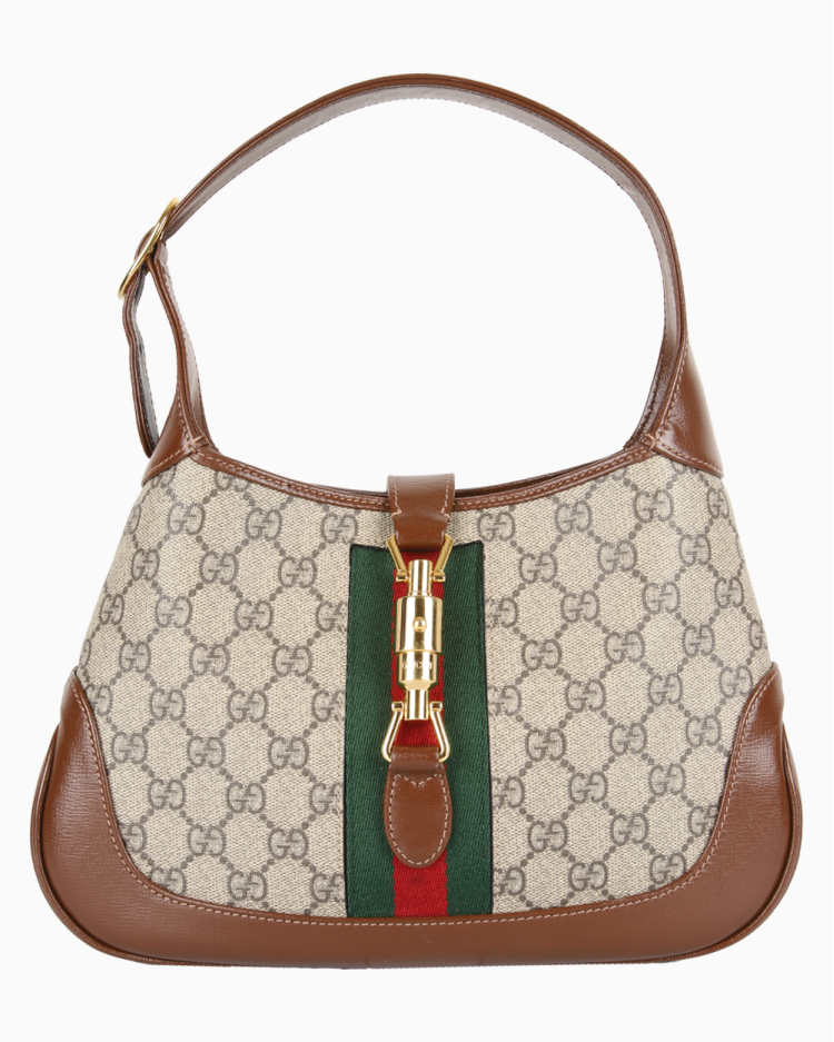 Bolsa Gucci Original Jackie 1961 Pequena Canvas GG Supreme Feminina