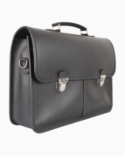 Maleta Louis Vuitton Anton Couro Taiga Preta