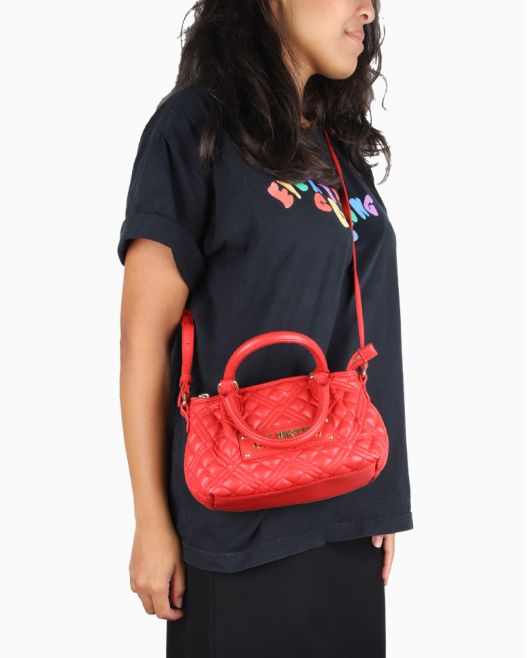 Bolsa Love Moschino Original Crossbody Vermelha Feminina