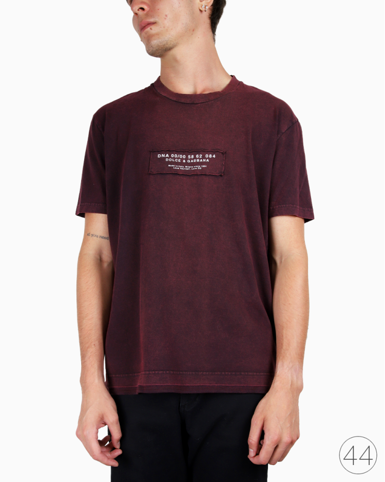 Camiseta Dolce & Gabbana Original DNA 00/00 Bordô Masculina