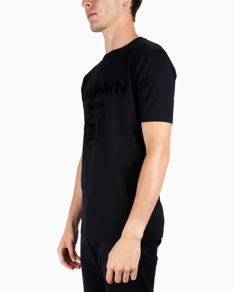 トップス balmain Camiseta Balmain Logo Branca e Preta | Zivē Club