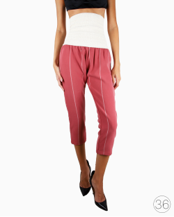 Calça A. Niemeyer Carrot Listras Rosa