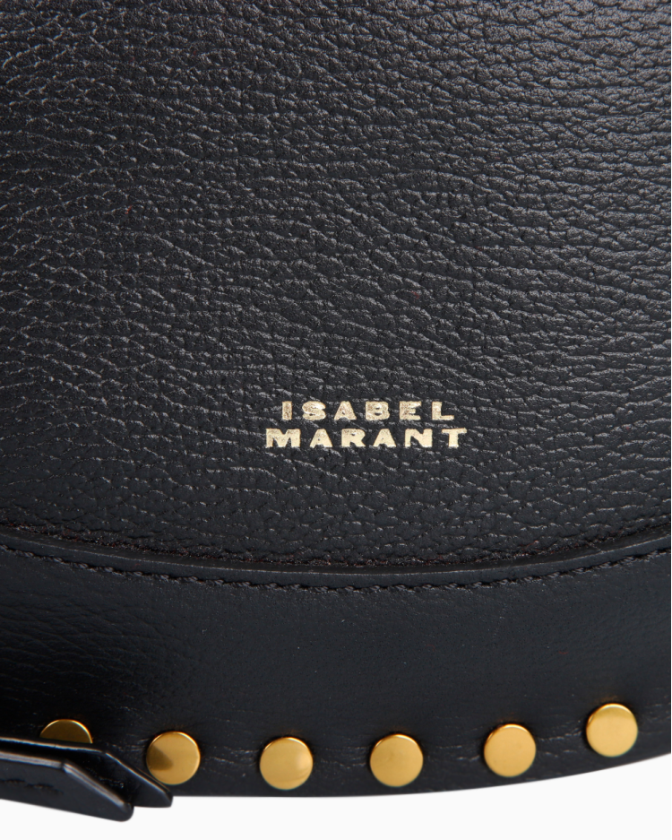 Pochete Isabel Marant Original Skano Couro Preta Feminina