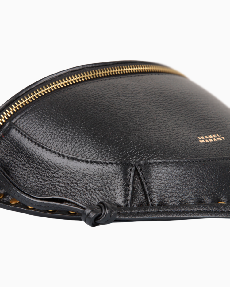 Pochete Isabel Marant Original Skano Couro Preta Feminina