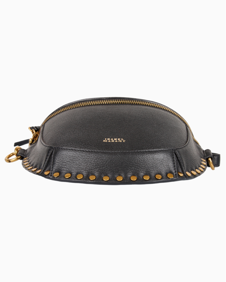 Pochete Isabel Marant Original Skano Couro Preta Feminina