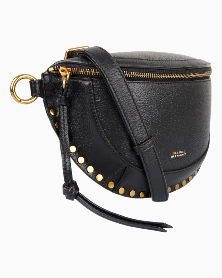 Pochete Isabel Marant Original Skano Couro Preta Feminina