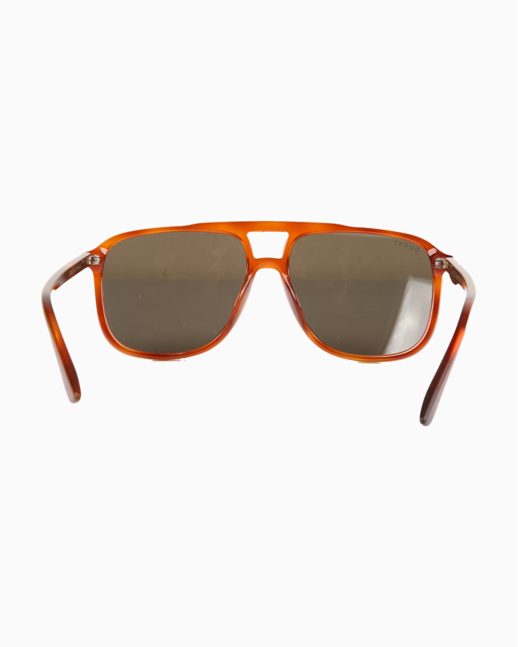 Óculos de Sol Gucci Original GG0262S Aviador Laranja Feminino