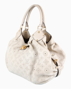 Bolsa Louis Vuitton Mahina L Cinza