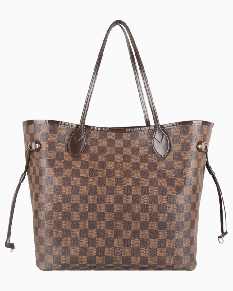 Bolsa Louis Vuitton Original Neverfull MM Canvas Damier Ébenè Feminina