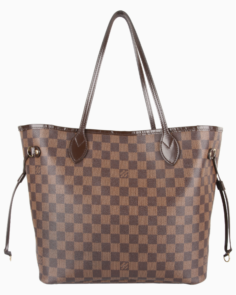 Bolsa Louis Vuitton Original Neverfull MM Canvas Damier Ébenè Feminina