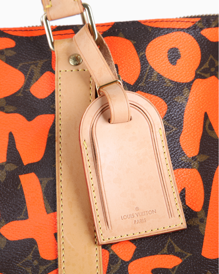 Mala Louis Vuitton Original Graffiti Keepall 50 Monograma Feminina