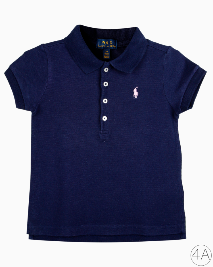 Camisa Infantil Polo Ralph Lauren Original Azul Marinho