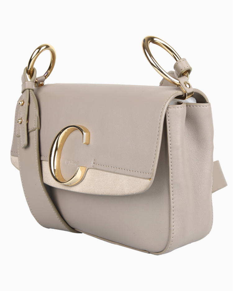 Chloe Chloé Bolsa Tote Spin Média | Marrom | FARFETCH BR