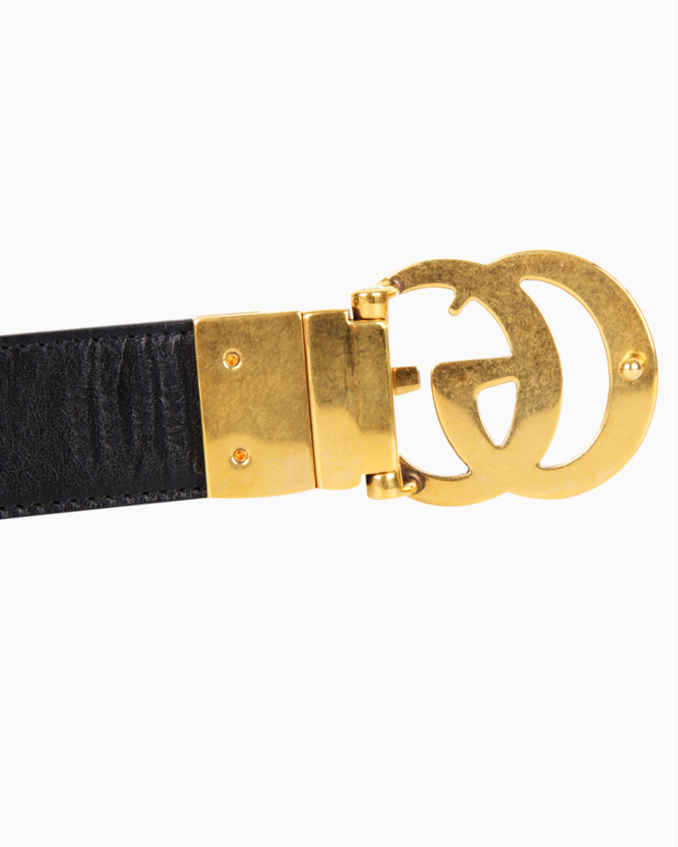 Cinto Gucci Original GG Marmont Dupla Face Feminino