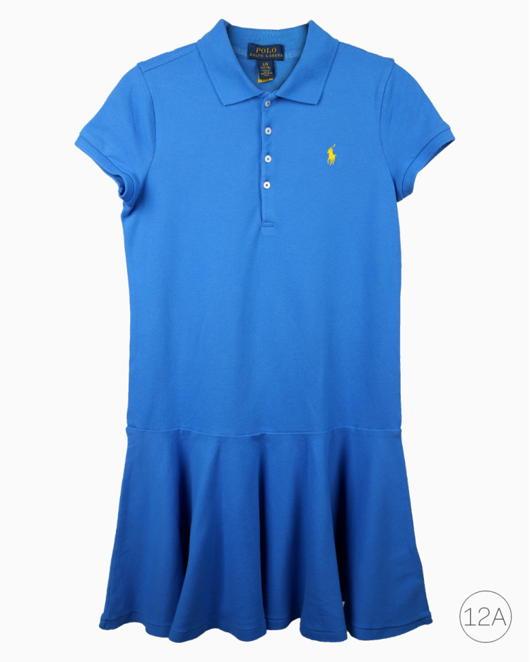 Vestido Infantil Polo Ralph Lauren Orginal Azul