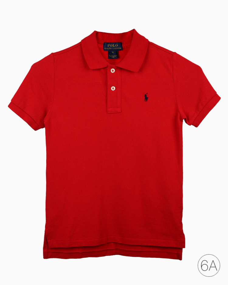 Camisa Polo Infantil Ralph Lauren Original Vermelha
