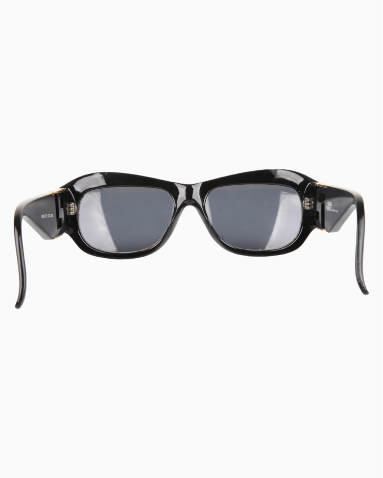 Óculos De Sol Gianni Versace Original MOD. T75 Vintage Preto Feminino