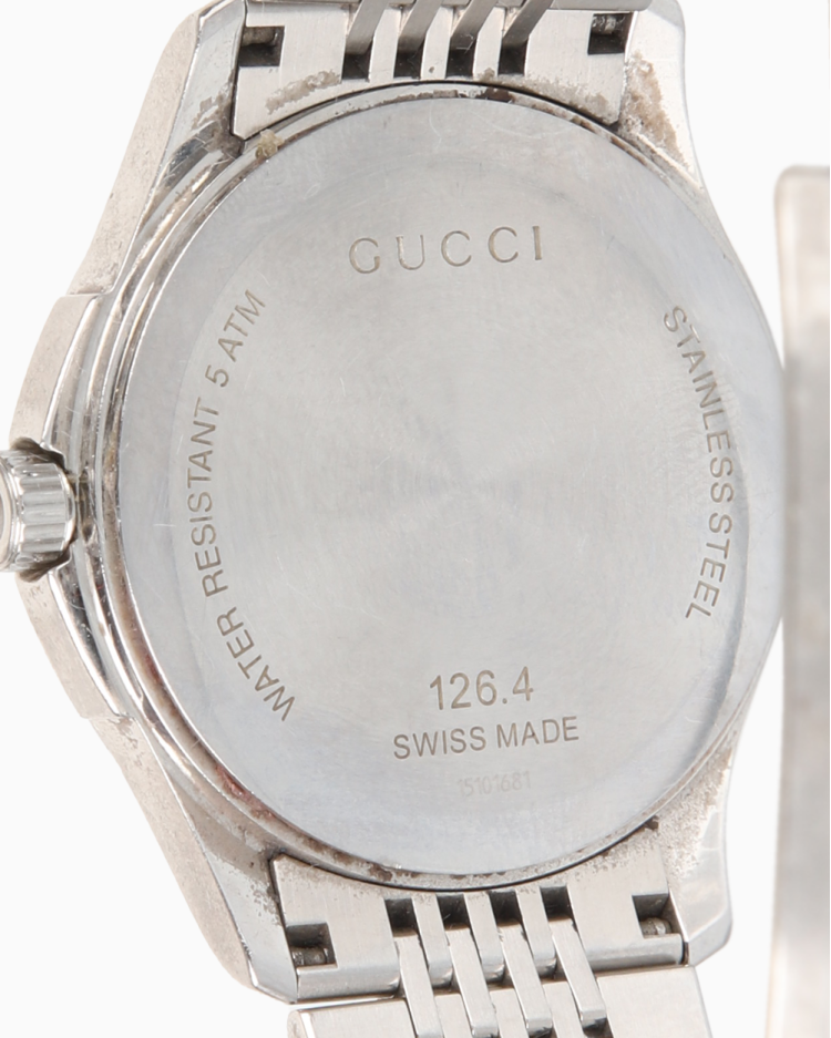 Relógio Gucci Original G-Timeless 126.4 Prateado Masculino