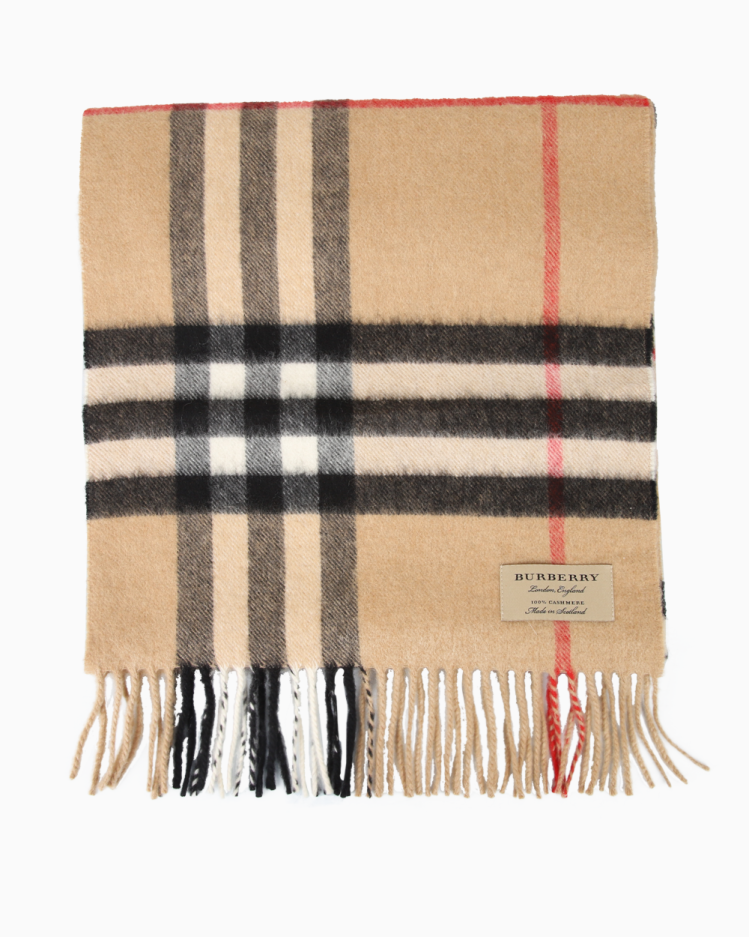 Cachecol Burberry Original House Check Cashmere Feminino