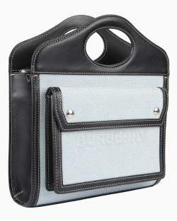 Bolsa Burberry Mini Pocket Canvas Bicolor