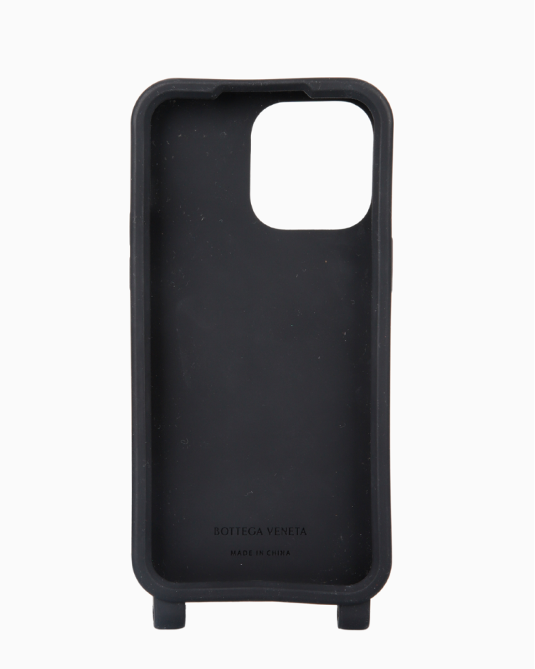 BOTTEGA VENETA iPhone14 Pro Max ケース ブラック Capa Bottega Veneta Original Para Iphone 14 Pro Max Preta Feminina