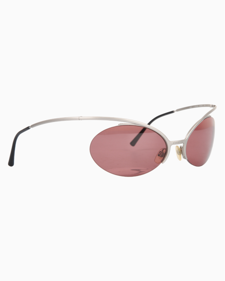 Óculos de Sol Chanel Original 4001 Vintage Prata Feminino