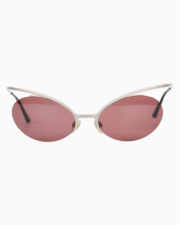 Óculos de Sol Chanel Original 4001 Vintage Prata Feminino