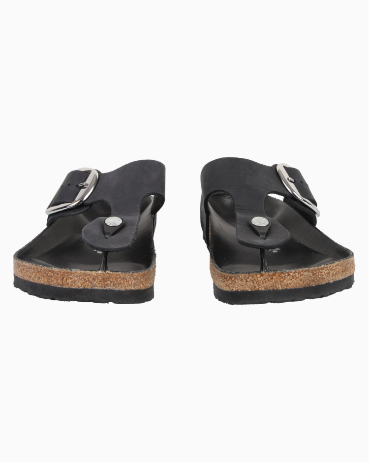 Sandália Birkenstock Original Gizeh Big Buckle Preta Feminina