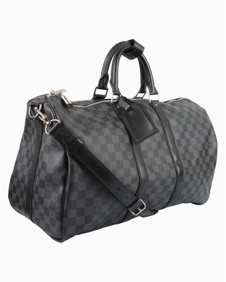 Mala Louis Vuitton Original Keepall Bandoulière 45 Damier Graphite