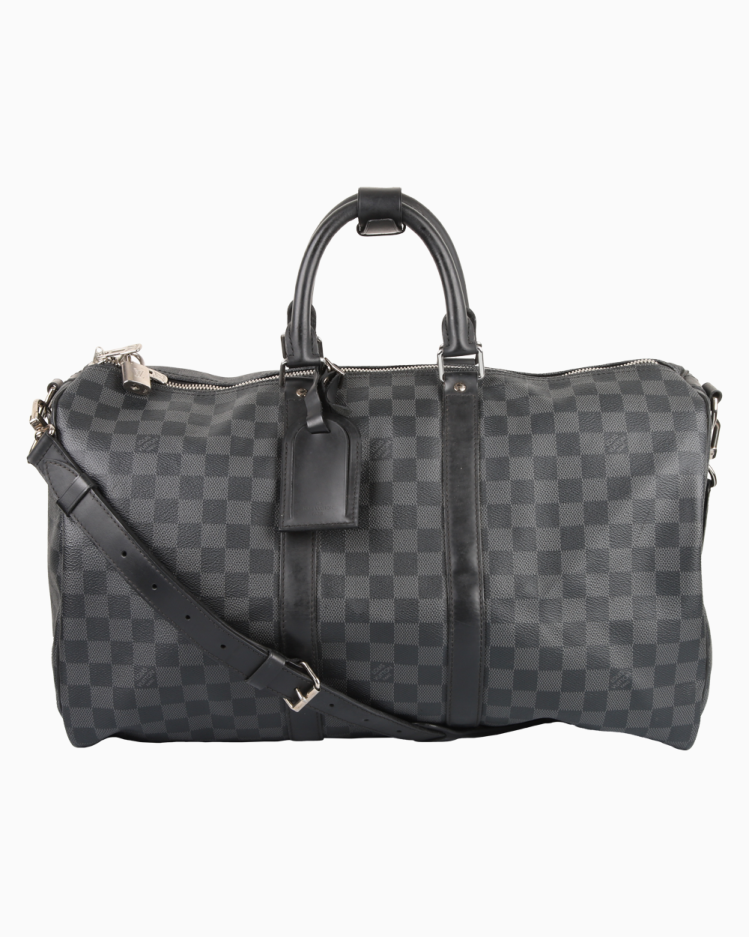 Mala Louis Vuitton Original Keepall Bandoulière 45 Damier Graphite