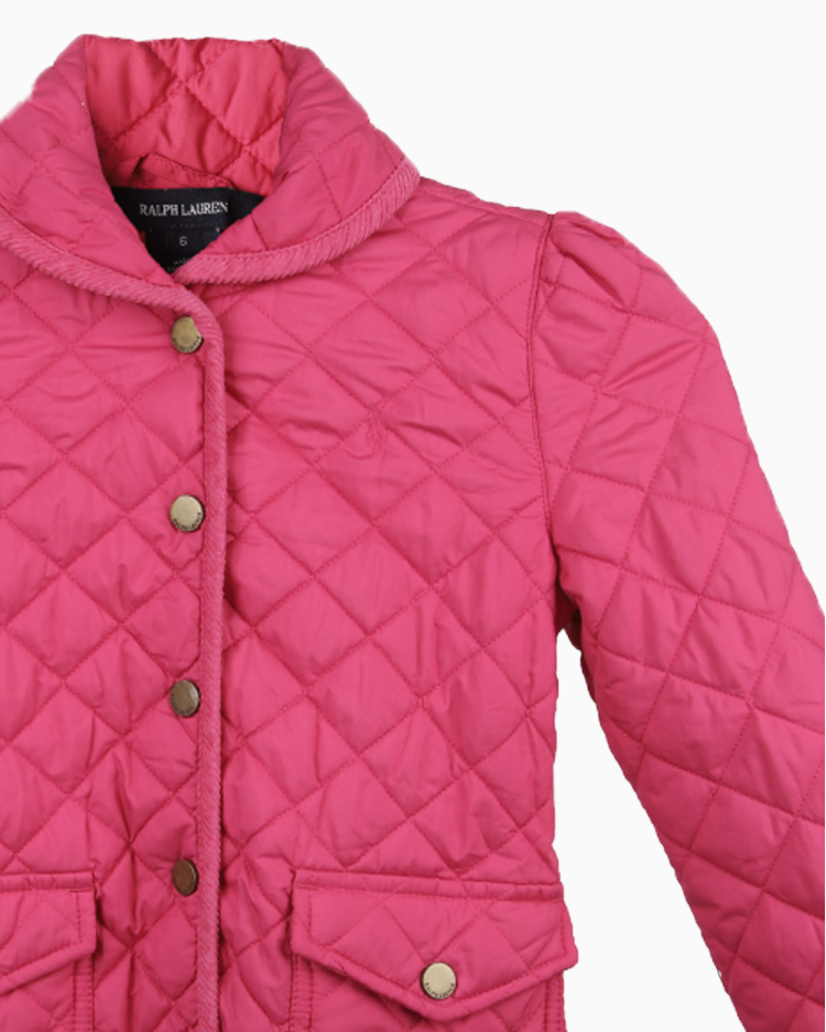 Jaqueta Infantil Ralph Lauren Original Matelassê Pink