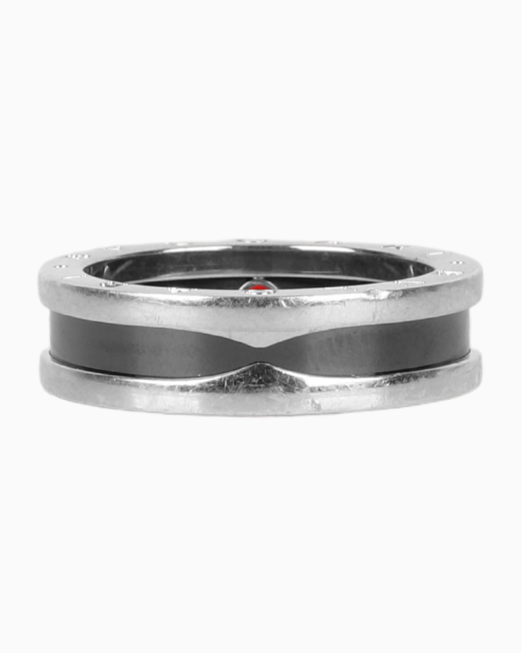 Anel Bvlgari Save the Children Original Cerâmica e Prata 925 Masculino